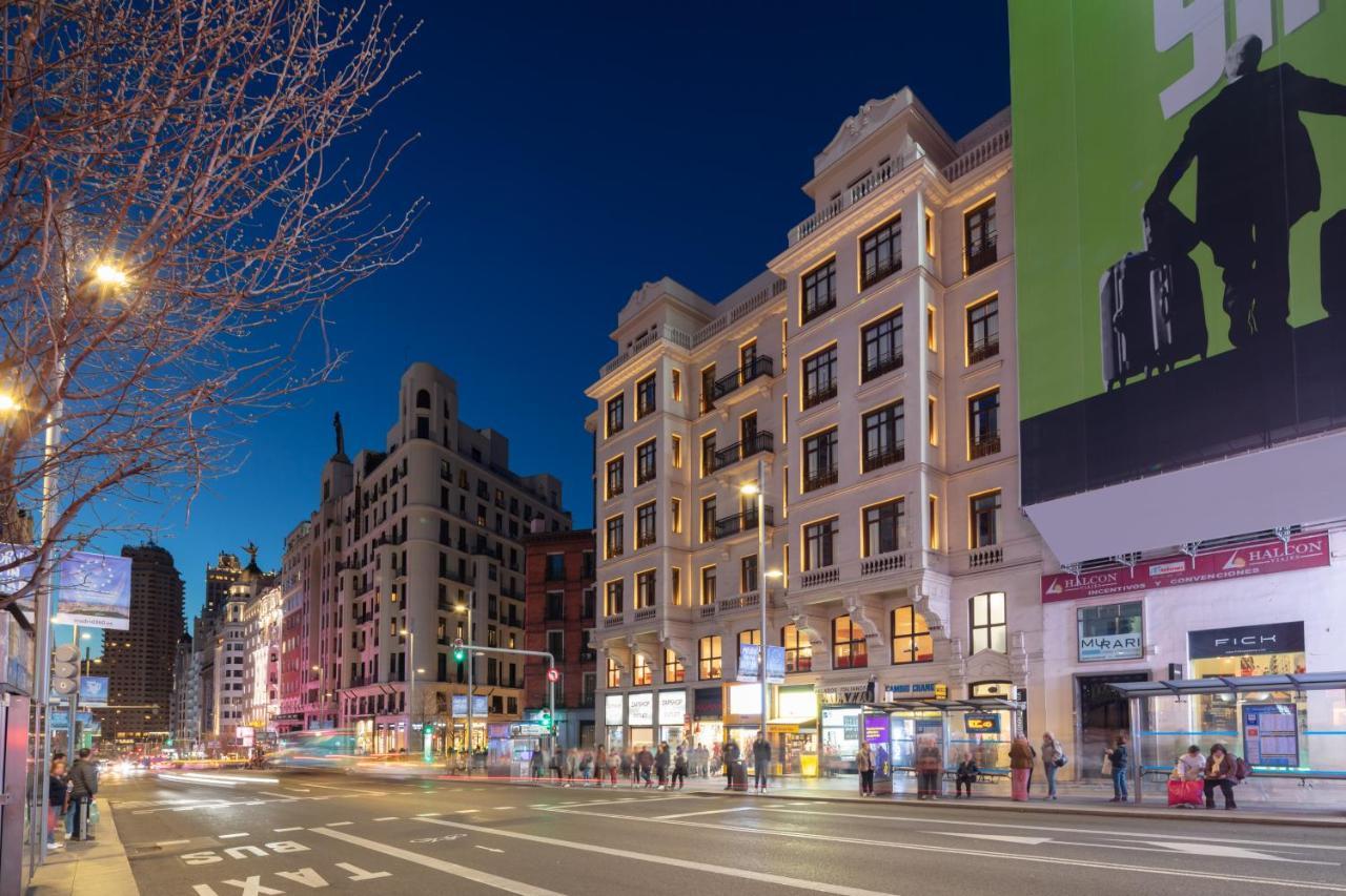 Ikonik Gran Via Hotell Madrid Eksteriør bilde